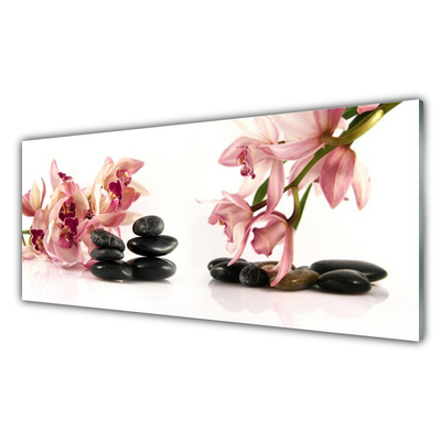 Glas schilderij Bloem spa art of zen