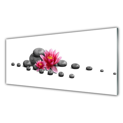 Glas schilderij Lotus flower zen spa