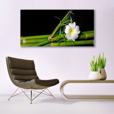 Glas schilderij Bamboo flower plant