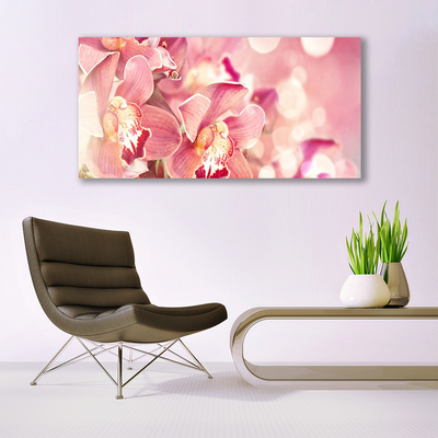 Glas schilderij Bloemen planten