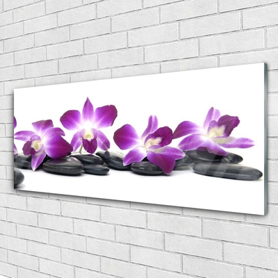 Glas schilderij Orchidee bloem spa