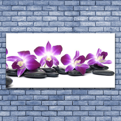 Glas schilderij Orchidee bloem spa