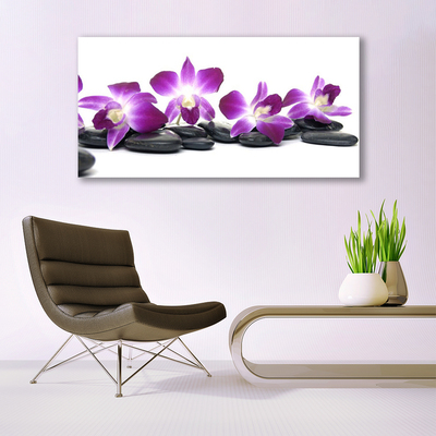 Glas schilderij Orchidee bloem spa