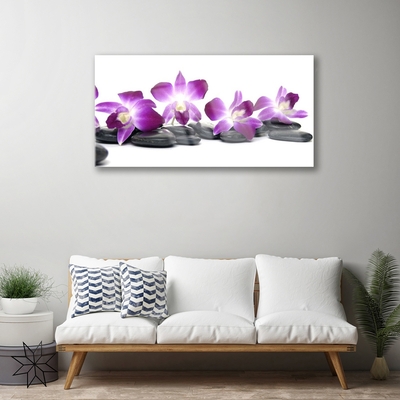 Glas schilderij Orchidee bloem spa