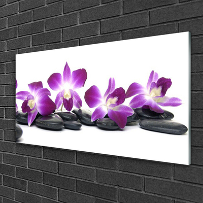 Glas schilderij Orchidee bloem spa