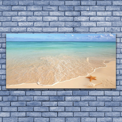 Glas schilderij Starfish strandlandschappen