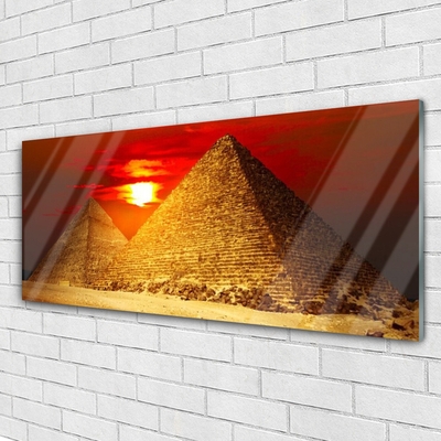 Glas schilderij Piramides architectuur