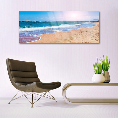 Glas schilderij Ocean beach landscape