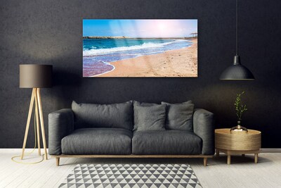 Glas schilderij Ocean beach landscape