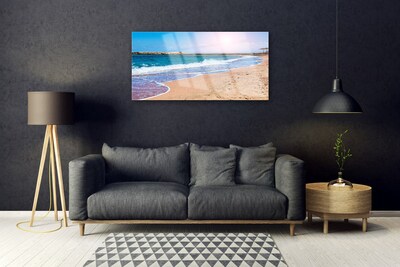 Glas schilderij Ocean beach landscape