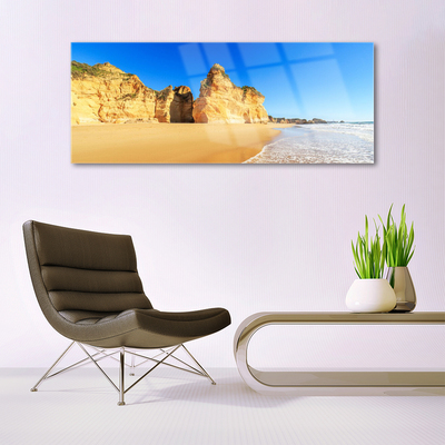 Glas schilderij Ocean beach landscape