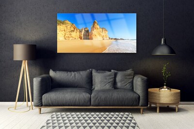 Glas schilderij Ocean beach landscape