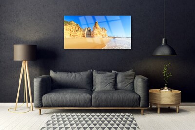 Glas schilderij Ocean beach landscape