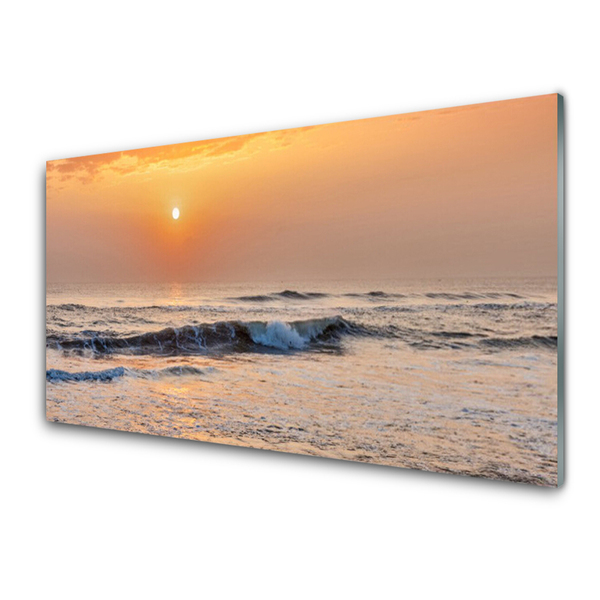 Glas schilderij Zee landschap