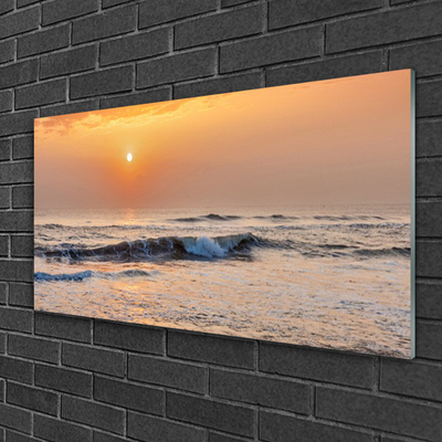 Glas schilderij Zee landschap