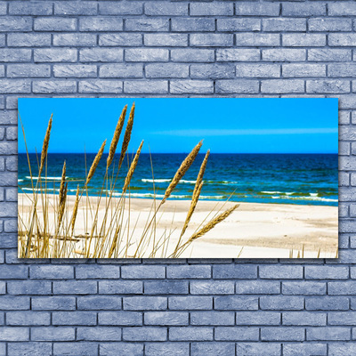 Glas schilderij Ocean beach landscape