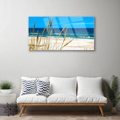 Glas schilderij Ocean beach landscape