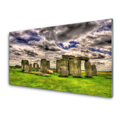 Glas schilderij Stonehenge landscape