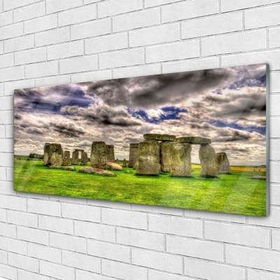 Glas schilderij Stonehenge landscape