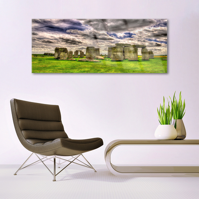 Glas schilderij Stonehenge landscape