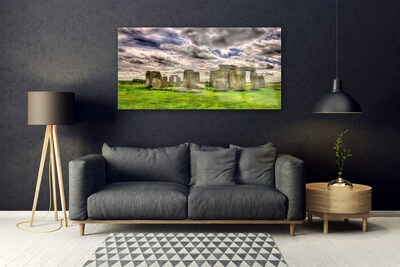 Glas schilderij Stonehenge landscape