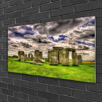 Glas schilderij Stonehenge landscape