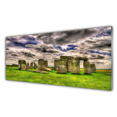 Glas schilderij Stonehenge landscape