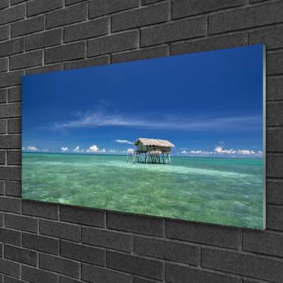 Glas schilderij Zee landschap