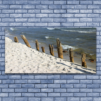 Glas schilderij Strand zee landschap