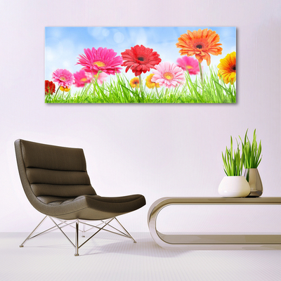 Glazen schilderij Bloemen grass plant