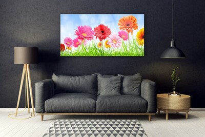 Glazen schilderij Bloemen grass plant