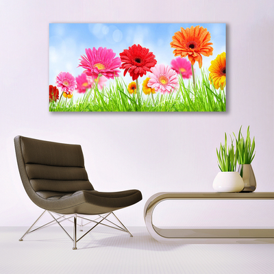 Glazen schilderij Bloemen grass plant