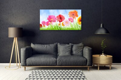 Glazen schilderij Bloemen grass plant