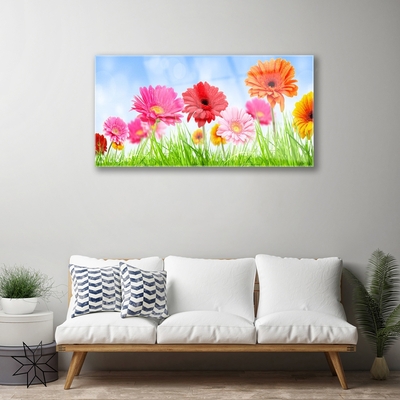 Glazen schilderij Bloemen grass plant