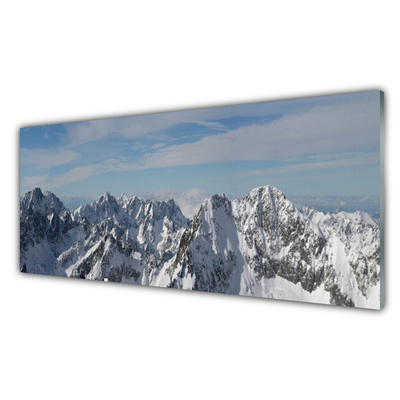 Glazen schilderij Berglandschap