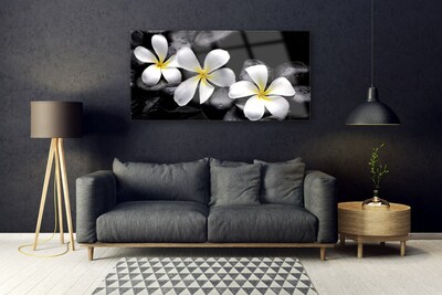 Glazen schilderij Plumeria bloem plant