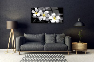 Glazen schilderij Plumeria bloem plant