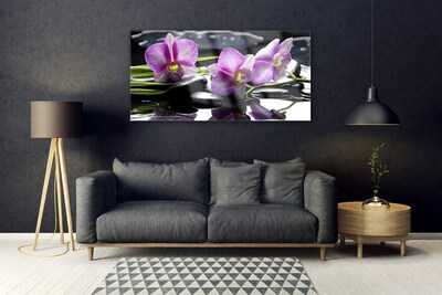 Glazen schilderij Flower orchideeinstallatie