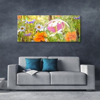 Glazen schilderij Bloemen plant nature