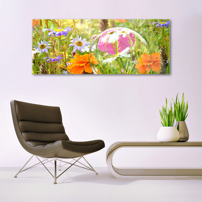 Glazen schilderij Bloemen plant nature