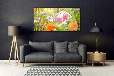 Glazen schilderij Bloemen plant nature