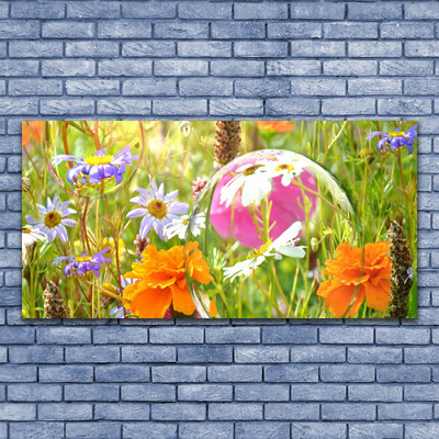 Glazen schilderij Bloemen plant nature