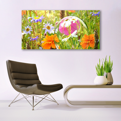 Glazen schilderij Bloemen plant nature