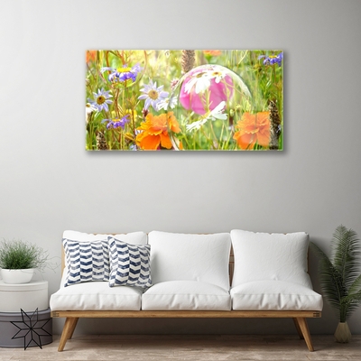 Glazen schilderij Bloemen plant nature