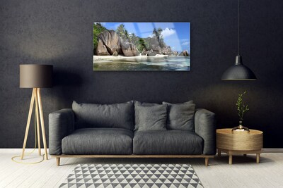 Glazen schilderij Sea rock landscape