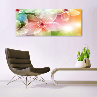 Glazen schilderij Flower plant nature art