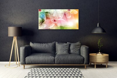 Glazen schilderij Flower plant nature art