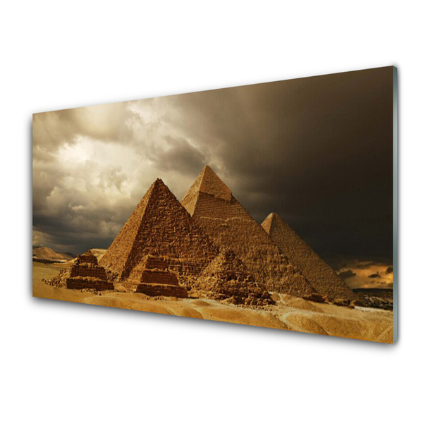 Glazen schilderij Piramides architectuur