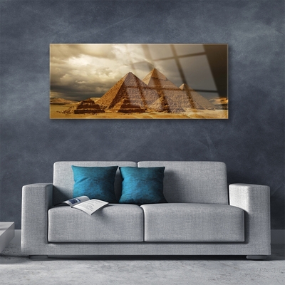 Glazen schilderij Piramides architectuur
