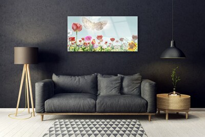 Glazen schilderij Bloemen plant nature